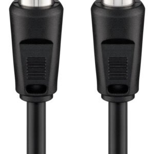 GOOBAY καλώδιο κεραίας αρσενικό σε θηλυκό 11564, <70dB, CCS, 10m, μαύρο