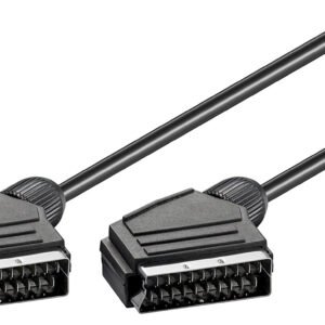 GOOBAY καλώδιο Scart 21pin σε Scart 21pin 11702, 1.5m, μαύρο