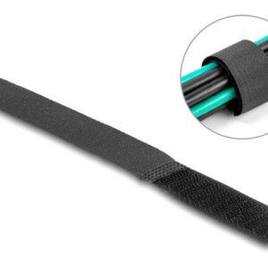 DELOCK δεματικά καλωδίων 19110, τύπου velcro, 20x180mm, μαύρα, 10τμχ