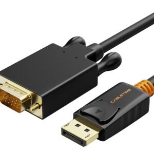 CABLETIME καλώδιο DisplayPort σε VGA CT-04G, 1080p, 1.8m, μαύρο