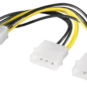 GOOBAY καλώδιο 2x molex 4pin σε 1x 8pin 93241, 0.15m