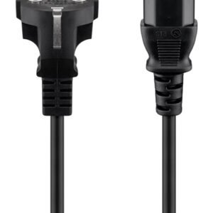 GOOBAY καλώδιο τροφοδοσίας 96036, 1mm², 3m, μαύρο