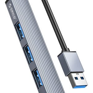 ORICO USB hub AH-A13, 4x θυρών, USB 3.0, 5Gbps, USB σύνδεση, γκρι