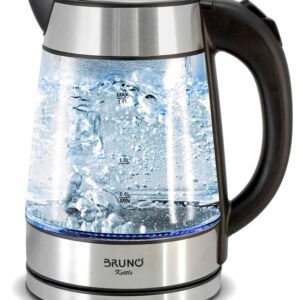 BRUNO βραστήρας νερού BRN-0143, 1.7L, 2200W, γυάλινος-Inox