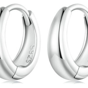 BAMOER σκουλαρίκια κρίκοι BSE924, ασήμι 925, ασημί