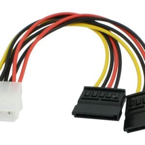 POWERTECH καλώδιο ρεύματος IDE σε 2x SATA CAB-W003, 20cm