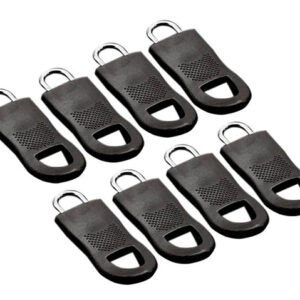 Ανταλλακτικά γατζάκια για φερμουάρ HUH-0137, 25mm, μαύρο, 8τμχ