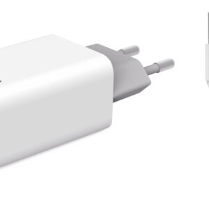 POWERTECH φορτιστής τοίχου PT-776 με καλώδιο USB-C, 2x USB, 2.1A, λευκό