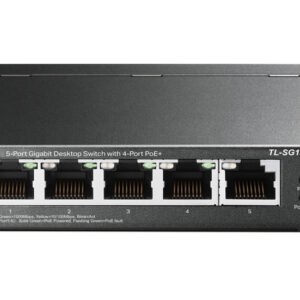 TP-LINK desktop switch TL-SG1005LP, 5-Port Gigabit, 4x PoE+, Ver. 2.0