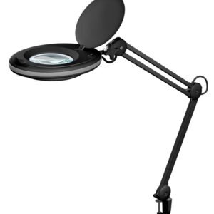 GOOBAY μεγεθυντικός φακός 64989 με σφιγκτήρα, LED, 3 διόπτρες, μαύρος