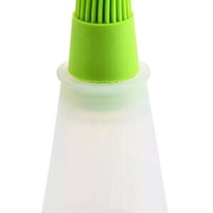 Μπουκάλι λαδιού με πινέλο HUH-0036, 12 x 5cm, πράσινο