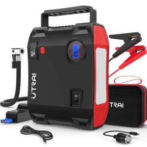 UTRAI εκκινητής μπαταρίας/συμπιεστής αέρος Jstar 5 με φακό, 12V/2000A, 24000mAh