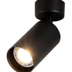 OPTONICA φωτιστικό οροφής 9072, για λάμπα GU10, μεταλλικό, IP20, μαύρο