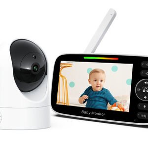 POWERTECH ενδοεπικοινωνία μωρού PT-1344 με κάμερα & οθόνη 4.3", 480p, PTZ