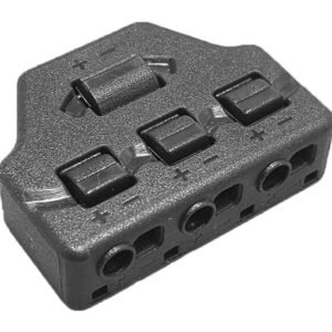 Splitter block TOOL-0096 για LED καλωδιοταινίες, 3-port, μαύρο